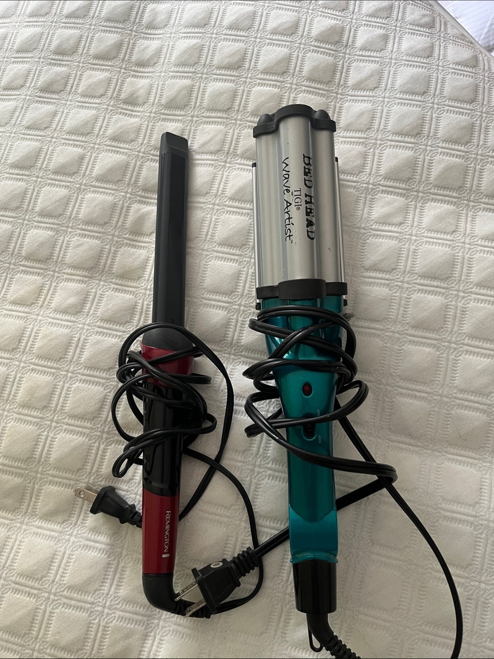 Bed head Wave Artist and Remington kinky wave styler